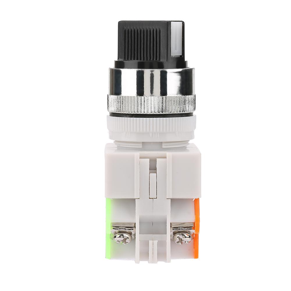 2 Position Maintained Selector Self Locking Rotary Switch Short Handle LAY37 11X 21