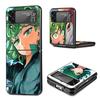 One P-Punch-Man Tatsumaki Hard Black Cover for Samsung Galaxy Z Flip 7 6 5 4 3 5G Phone Case Flip7 Flip6 Flip5 Flip4 Flip3 Patte