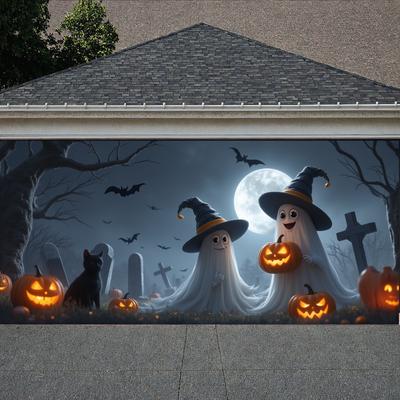 Halloween Decor Pumpkin Design Ghost Banner Pumpkin Banner Spooky Theme Halloween Banner For Event Decoration Trick Or Treat
