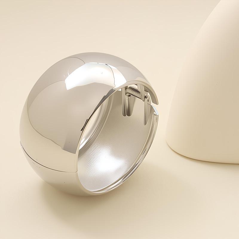 2025 Punk-Style Electroplated European & American Bracelet: Unique Contemporary Open Design