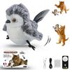 Interactive Electric Cat Toy with Remote, Realistic Bird Sounds, USB Rechargeable, Catnip Included