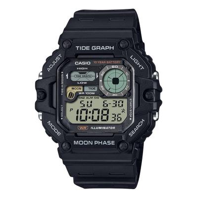 Standard digital graf månefase harpiksrem Quartz WS-1700H-1AV 100M herreklokke