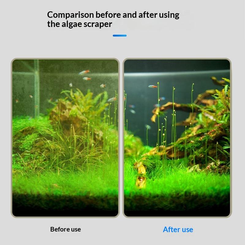 High Quality Aquarium Fish Tank Cleaning Tools Floating Algae Scraper Sponge Plant Cleaning Brushes For Glass Window
