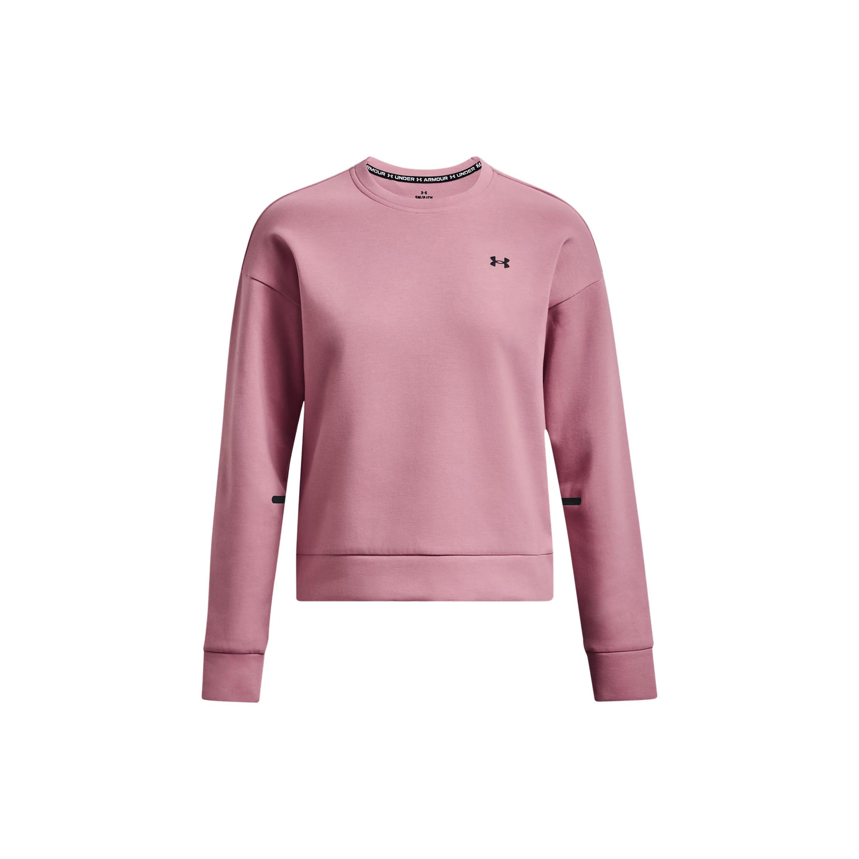 (WMNS) Under Armour Unstoppable Fleece Crew Neck Pink Women s 1379835-697 XL