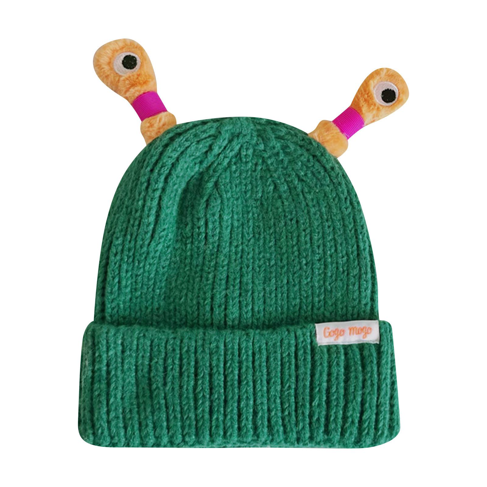 

1 шт., милая детская вязаная шапка с забавными мигающими эластичными щупальцами для мальчиков и девочек, 1 шт., осень-зима One Size