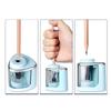 Electric Auto Pencil Sharpener Safe Student Helical Steel Blade Sharpener For Artists Kids Adults Colored Pencils