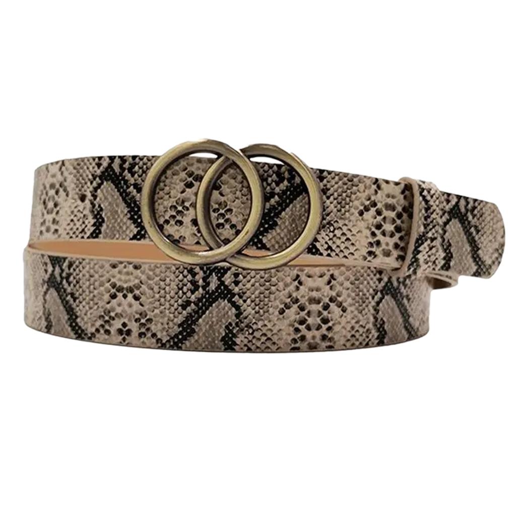 Unique Waist Chain Hot Buckle Leopard Print Chain Cowgirl Belt for Women Proms Club Party for Jeans Dresses