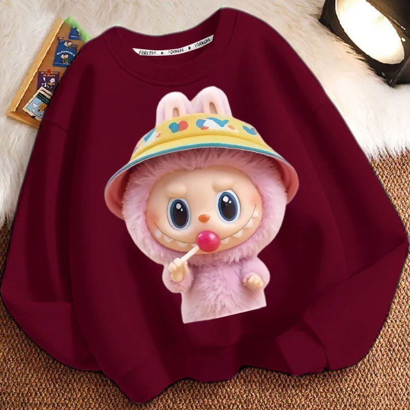 Modische und niedliche Kinder-Sweatshirts, Langarm-Freizeit-Sweatshirts für Jungen und Mädchen im Frühling und Herbst