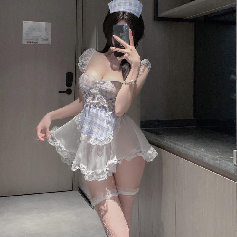 Erotic Lingerie Sexy Pure Lust Cute Maid Uniform Free Suit J Maid Plays Deep V Lolita Female