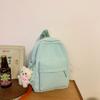 Schoolbag high-value backpack women's 1011 new casual simple large-capacity junior high school backpack commuting class schoolbag