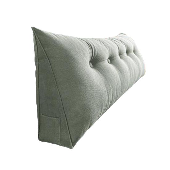 Headboard Wedge Pillow Triangular Headboard Cushion With Side Pocket Bed Bolster Pillow