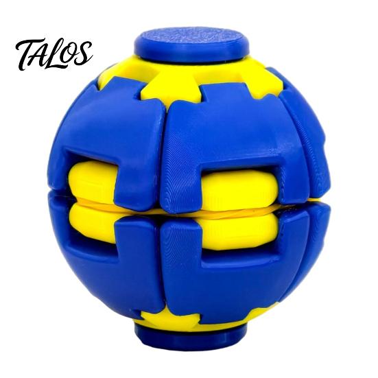 Kids Stress Relief Toy 1/2Pcs 3D Printed Press Rotating Ball, Fidget Spinner for Adults, Quiet Spinning Ball Toy, Decompression Gadget Durable