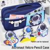 Send Astronaut Velcro! Boys' Black Dirt-Resistant Pencil Case, Hand-Carry, Large Capacity, New 2025 Style.