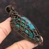 Chrysocolla Pendant Gemstone Pendant Copper Wire Wrapped Pendant Honeycomb Pendant Copper Jewelry Handmade Gemstone Pendant Gift For Mother