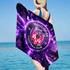 1PC Toul-ouse Crest Design Beach Towel - Soft,  Absorbent Microfiber, Lightweight, Ideal for The Beach, Parties, Travel, Camping Fan Gifts