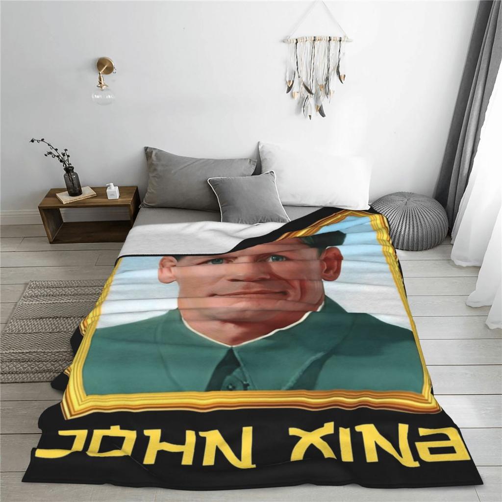 Bing Chilling John Xina Flannel Blanket Quality Soft Warm Singer Bedding Throws Spring Camping Couch Chair Print Bedspread