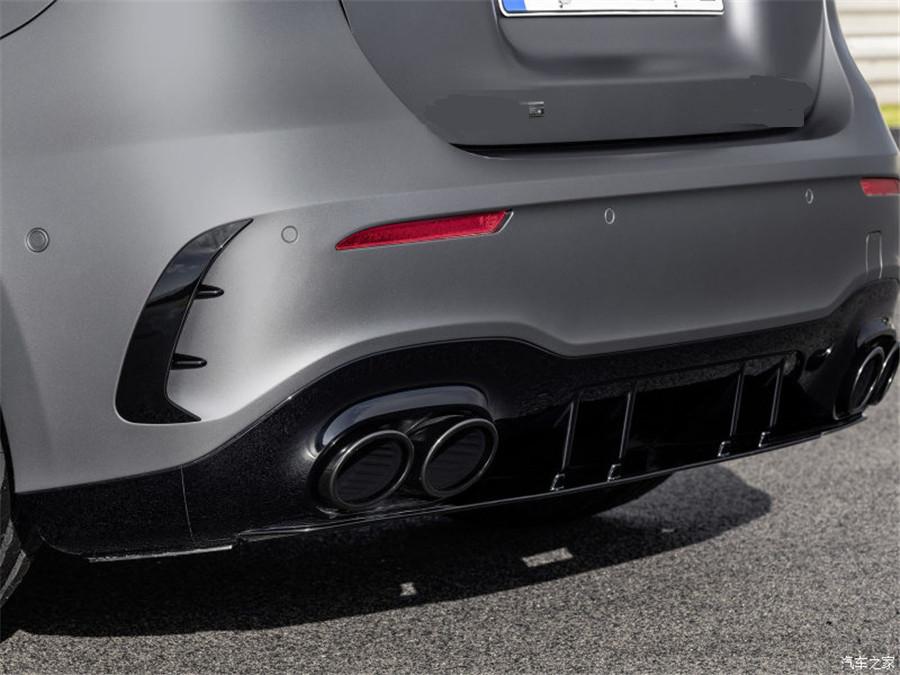 Black Rear Bumper Side Canards For 19-22 Benz W177 A160 - A250 A35 AMG Hatchback