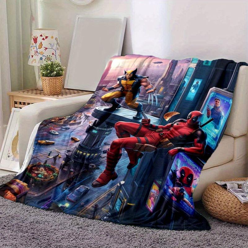 

1pc. Deadpool & Wolverine Cozy Blanket - Perfect for Home, Office, Outdoor Use, Gift Idea, Suitable for All Seasonsz0417215 130cmx150cm