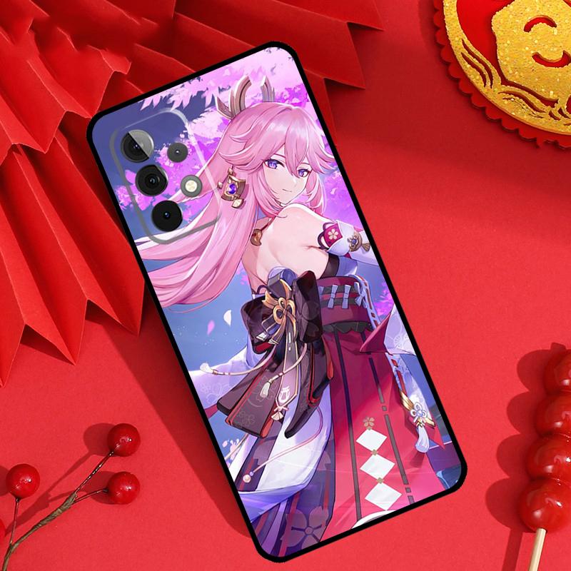 Genshin Impact Yae MIko Case For Samsung Galaxy M13 M14 M12 M11 M15 M06 M16 M36 M56 M31 M53 M32 M52 M35 M55 M34 M54