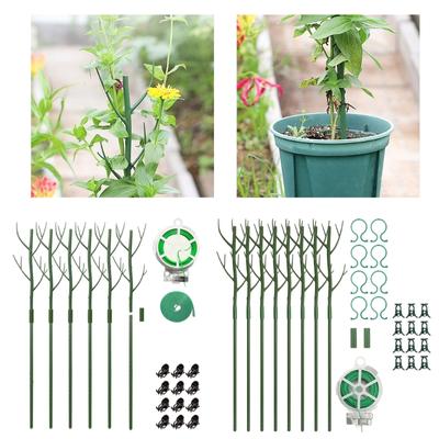 Adjustable Plant Stakes And Climbing Support Brackets Garden Vegetable Cucumber Stand Set For Houseplants Gardening Tool