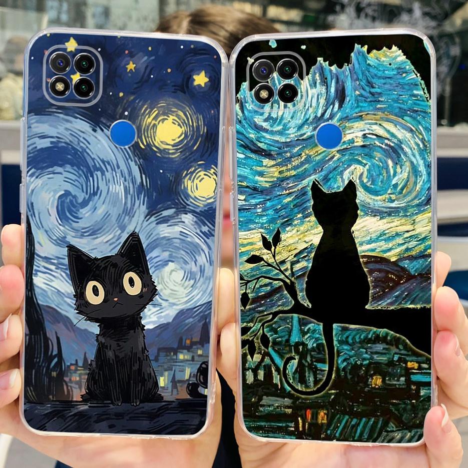 Hülle für Xiaomi Redmi 9C, niedliches Panda-Astronauten-Motiv, weiche Silikon-Handyhülle für Xiaomi Redmi 9C NFC Redmi9C Fundas Capa