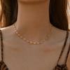 Women European Style 18k Gold Plated Brass Geometric Pig Nose Chain Anklet