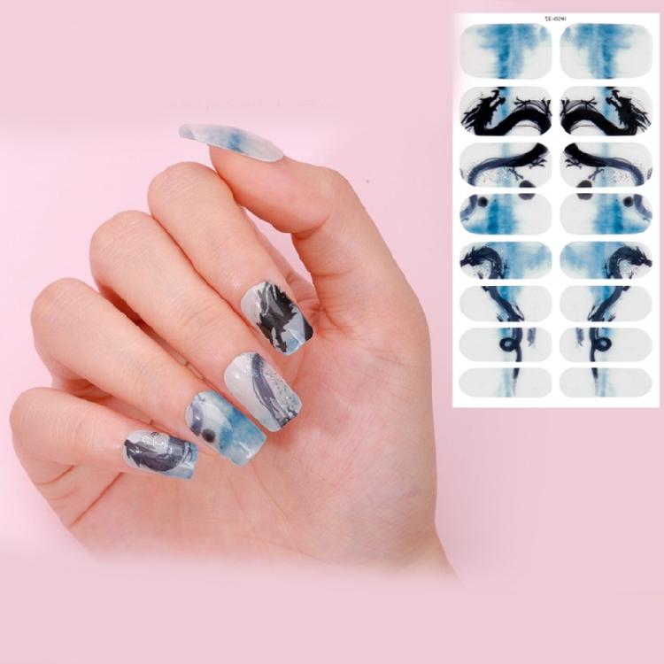 Self-Adhesive Nail Art Sticker DIY Nail Polish Stickers Waterproof Nail Wraps