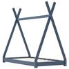 VidaXL Cadre de Lit d'enfant Lit Cabane d'enfant Structure de Lit pour Enfants Maison Chambre d'enfant Intérieur Gris 70x140 283361
