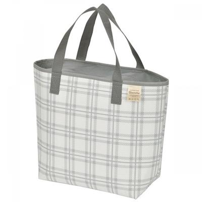 Captain Stag Ut 524 [insulated Bag Cooler Bag Tote Cooler Bag Foldable Storage Capacity 10l Gray Check Blanche]
