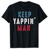Lustige Klatschmaul Keep Yappin Grafik T-Shirts Unisex Damen Reine Baumwolle Humor Streetwear T-Shirt Kurzarm Unisex Klatschmaul Kleidung
