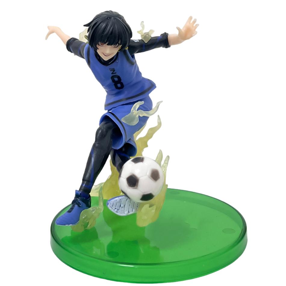 Anime Blue Lock Figure Football Comic Isagi Yoichi Bachira Meguru Nagi Seishiro Mikage Reo Pvc Model For Birthday Gif In Stock
