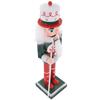 25Cm Wooden Wooden Nutcracker Nutcracker Soldier Christmas Nament Home Decor Figurine Holiday Craft Garden Decoration