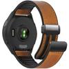 22mm 20mm Leather+Silicone Strap for Garmin Forerunner 55 165 265 965 Magnetic Bracelet Band Garmin Vivoactive 6/5 Venu 3/2 Belt