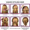 4 Stück/Set Haarflechtwerkzeuge Haarnadel DIY Schlaufenflechter Elastische Haargummis Entferner Schneider Stielkamm Salon Haarflechtwerkzeuge