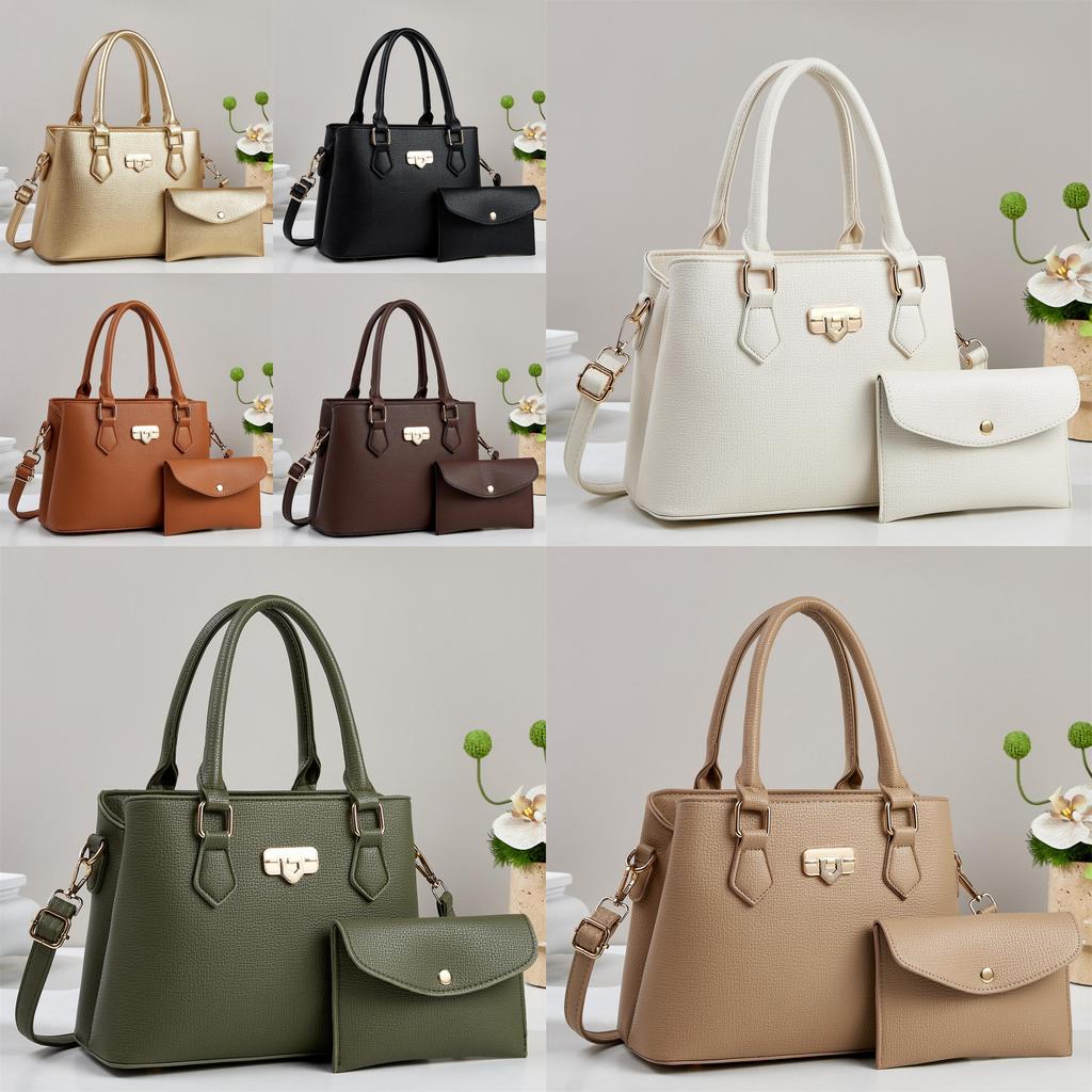 Stylish Womens Tote Bag Made Of Pu With Zipper Compartments For Casual Daywear