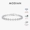 MODIAN 2.4CT Moissanite Bracelet 925 Silver Sparkling Round Lab Diamond Tennis Bracelets For Women Fine Jewelry
