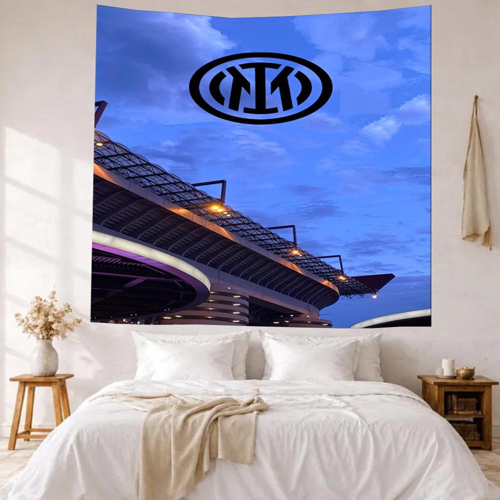 Inter Milan Wall Decor Tapestry Art For Pet Memorial Birthdaywedding Party Backdrop Family Gift