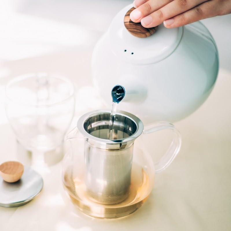 Hario [Tea Pitcher 450] Casual Tea Pitcher with Gift Wrapping, Model Number: TPC-45HSV