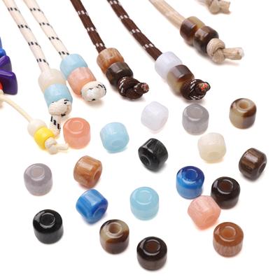 5Pcs Resin Macroporous Beads For DIY Necklace Bracelet Earring Jewelry Craft Making Accessories