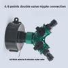 2 Way Garden Water Pipe Connectors Pipe Adapter Y Shape Hose Splitter Valve Three Way Plastic Valve With Switch