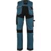 Turquoise-Black Trousers with Stretch Inserts, "2XL", Ce, Lahti