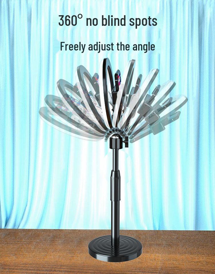Multifunctional Phone Stand for Overhead Shooting, Live Streaming, E-commerce, Fill Light, and Anti-shake Still Life Photography.
