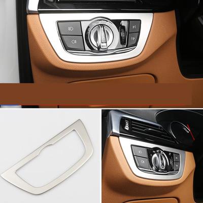 For BMW X3 G01  X4 G02 2018- Lighting Controller Decorative Panel Headlight Switch Frame BMW Interior Accessories Chrome