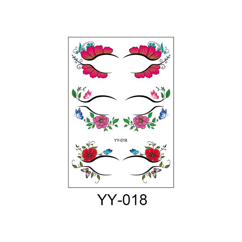 Cross Border Makeup Eyelash Tattoo Stickers Ball Waterproof Sweat Resistant Disposable Eye Simulated