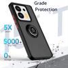 Armor Matte Case For Redmi Note 14 13 Pro Plus Ring Stand Shockproof Cover For Xiaomi 14T Pro Poco M7 F7 Pro K80 X6Pro 5G Funda