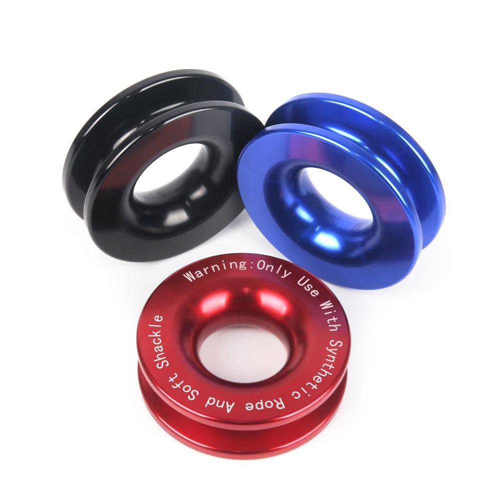 41000lbs Break Strength Rope Retention Pulley Soft Shackle Recovery Ring Off-Road Vehicle Recovery