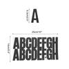24Sheets Letter Stickers 2.5 Inch Morandi Self-Adhesive Vinyl Alphabet Number Stickers for Art Making Gift Cards Notebook Decals