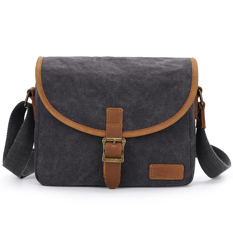 

Seven-Color Cotton Waterproof Canvas Camera Bag Casual Eos Slr Digital Bag Shock-Resistant Micro-Shoulder Camera Bag Store темно-сірий