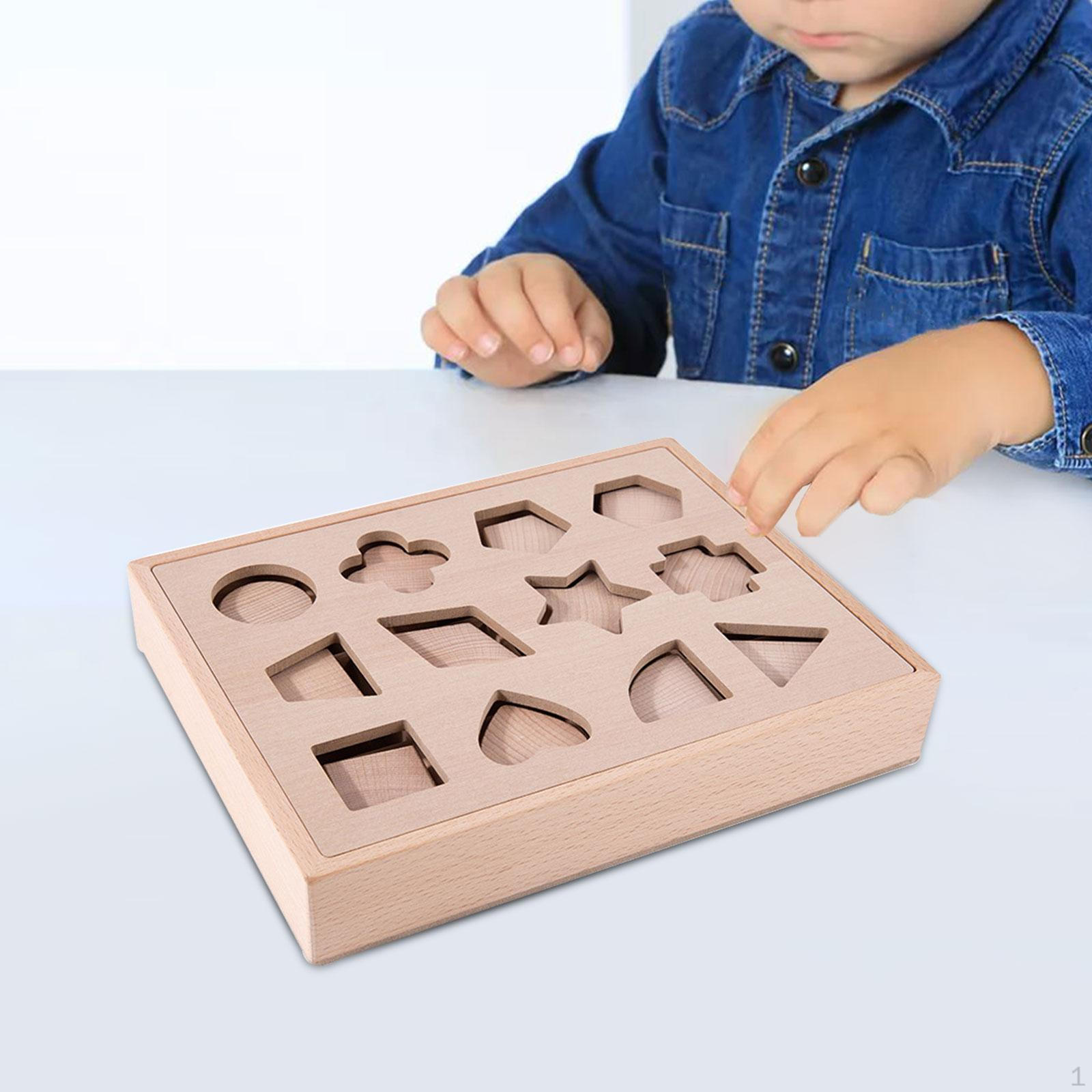 

Сортировка по форме, распознавание цвета, ранние развивающие игрушки, пространственная деревянная головоломка, коробка для сопоставления wood color