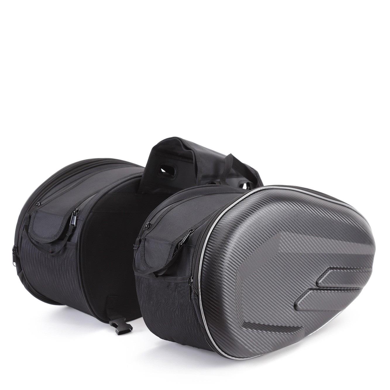 

Waterproof Motorcycle Double Side Saddlebag - Multifunctional Travel Bag with Helmet Holder 44x31x17 cm